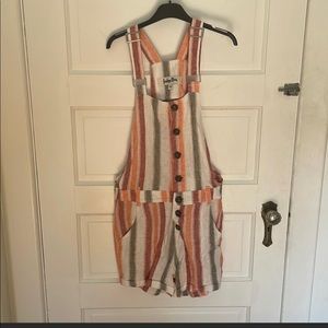 Never worn linen colorful summer jumper indigo rain side medium